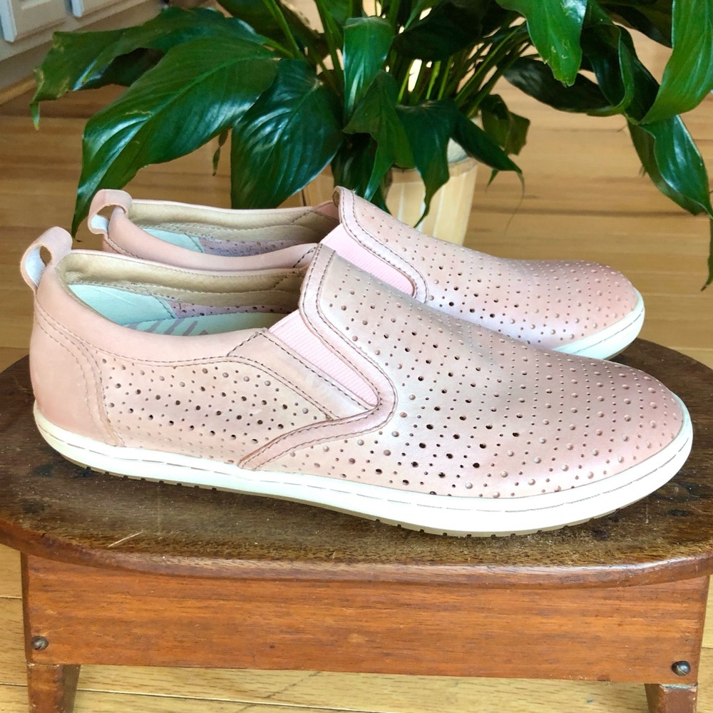 Taos COURT Perforated leather Comfort Sneakers Shoes Size 9.5 PINK - Picture 3 of 12